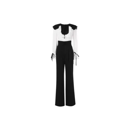 Duffy fashion Casual Suits Women's Black/White