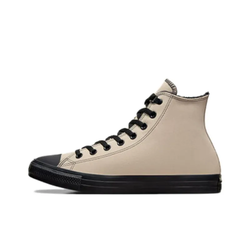 Converse Chuck Taylor All Star Durable Cushioning High Top Canvas Shoes Unisex Beige-0