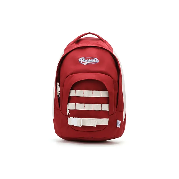 VANWALK Polyester Backpack Women's White/Brown/Purple/Red-4