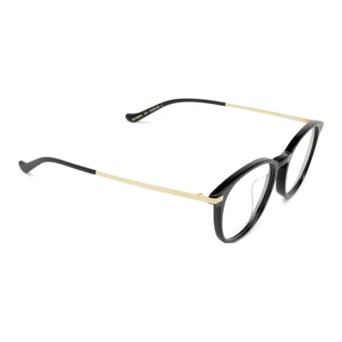 GUCCI Plastic Round Eyeglass Frames Men's Black