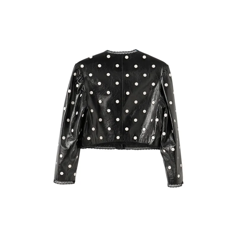 YUMOMO STAR Leather Jackets Women's Premium Black-1