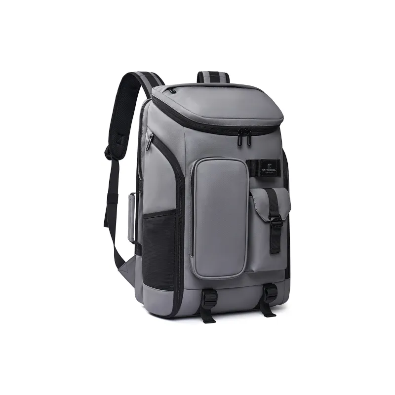 TANGCOOL Oxford Backpack Unisex Black/White-16