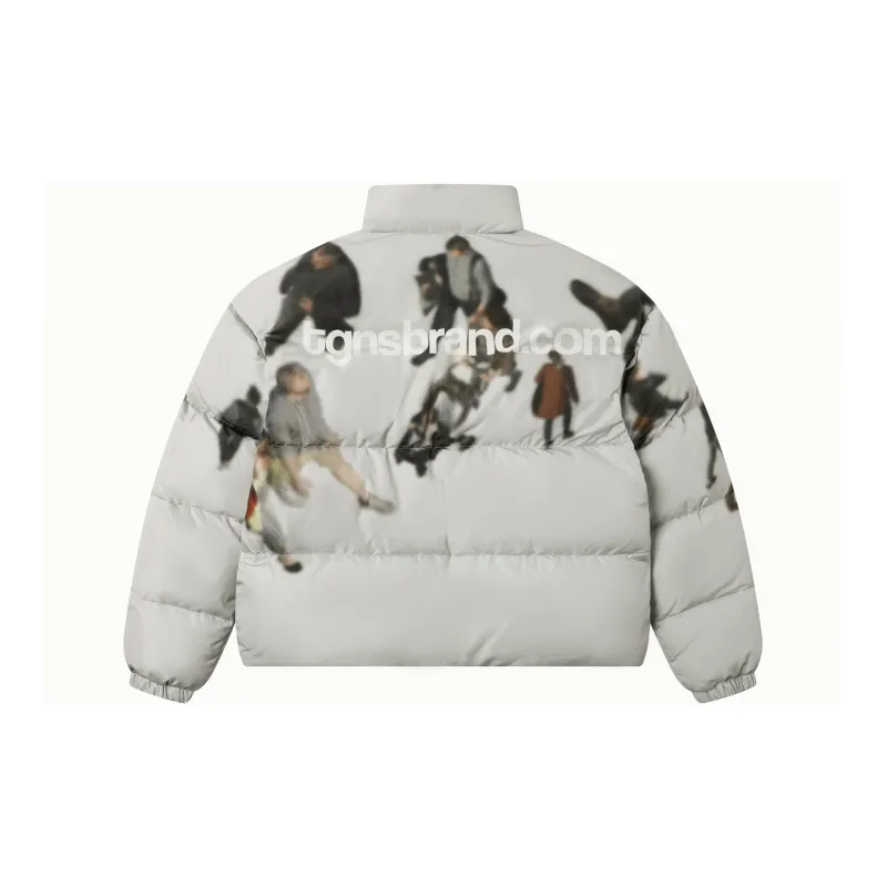 TGNS Puffer Jacket Unisex Ice Gray-1