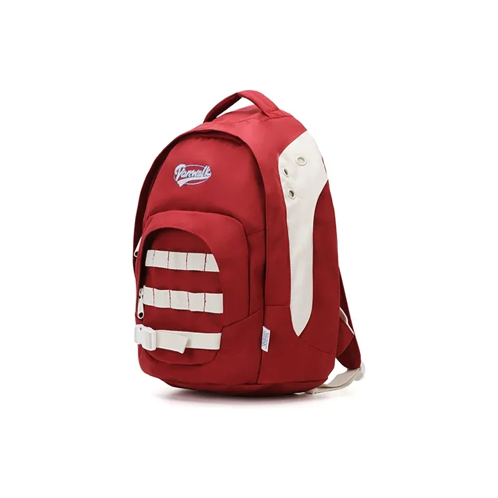 VANWALK Polyester Backpack Women's White/Brown/Purple/Red-5