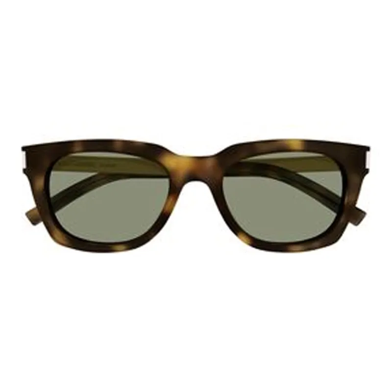 SAINT LAURENT Acetate Irregular Shape Sunglasses Women's Gold-1