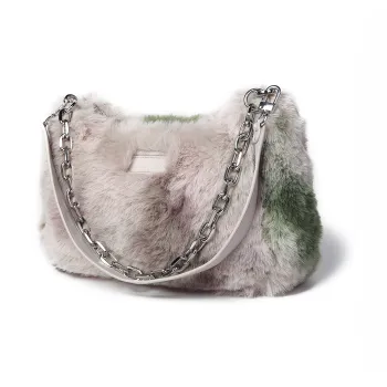 Guuka Plush Shoulder Bag Handbag Shoulder Bag Women's Light Apricot