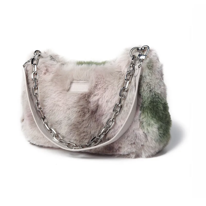 Guuka Plush Shoulder Bag Handbag Shoulder Bag Women's Light Apricot-0