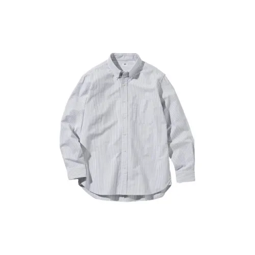 UNIQLO Shirts Men Asphalt Gray