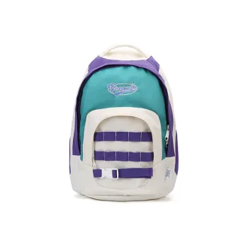 VANWALK Polyester Backpack Women's White/Brown/Purple/Red