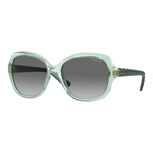 VOGUE Injection Molding Round Sunglasses Women's Green