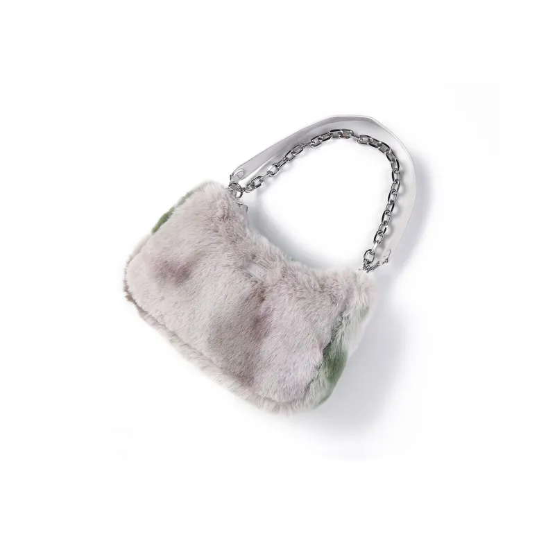 Guuka Plush Shoulder Bag Handbag Shoulder Bag Women's Light Apricot-2
