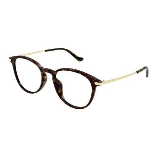 GUCCI Acetate Round Eyeglass Frames Men's Brown