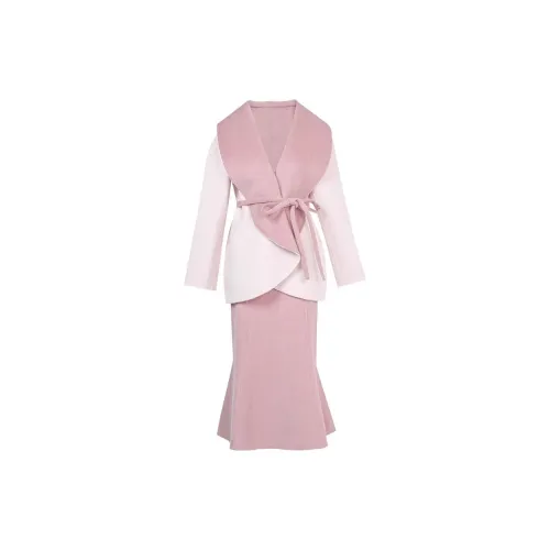 Duffy fashion Two Piece Skirt Sets Women's Pink