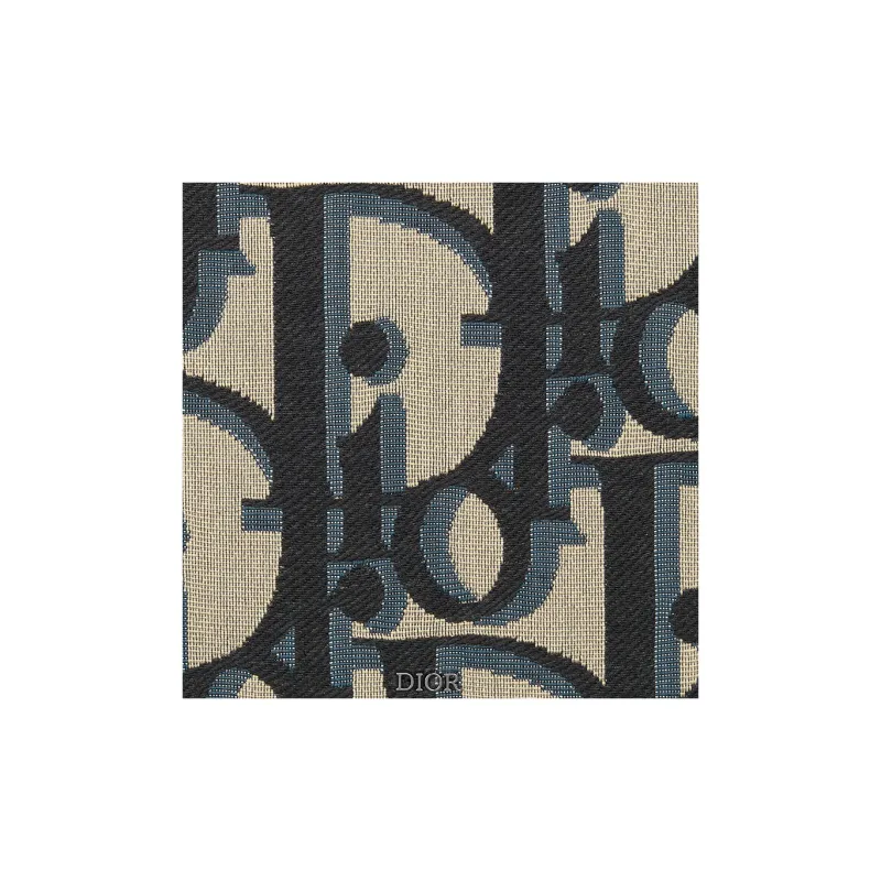 DIOR Leather Trim Clutch Regular Unisex Beige & Black-4