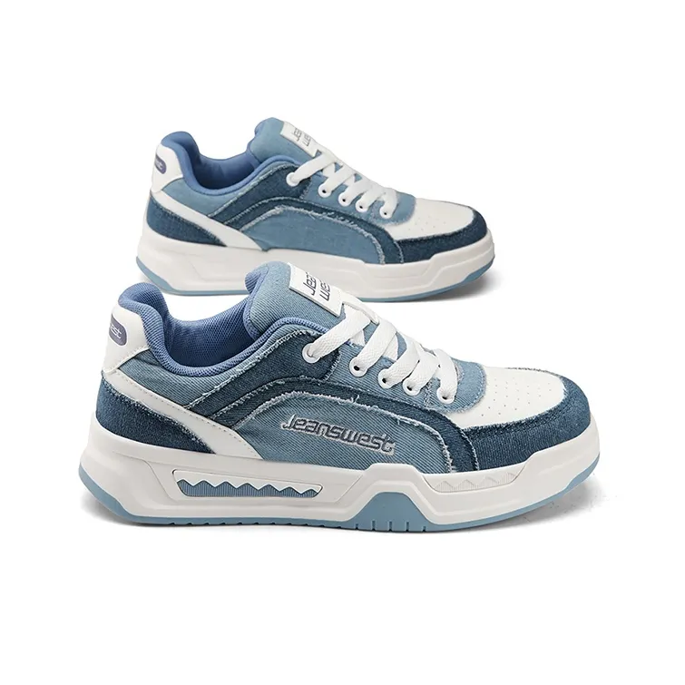 JEANSWEST Height Increasing Abrasion Resistant Slip Resistant Low Top Skateboard Shoes Unisex-2