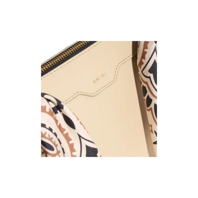 AMIRI Cotton Tote Bag Shopping Bag Handbag Shoulder Bag Crossbody Bag Mini Women's Light Khaki-5