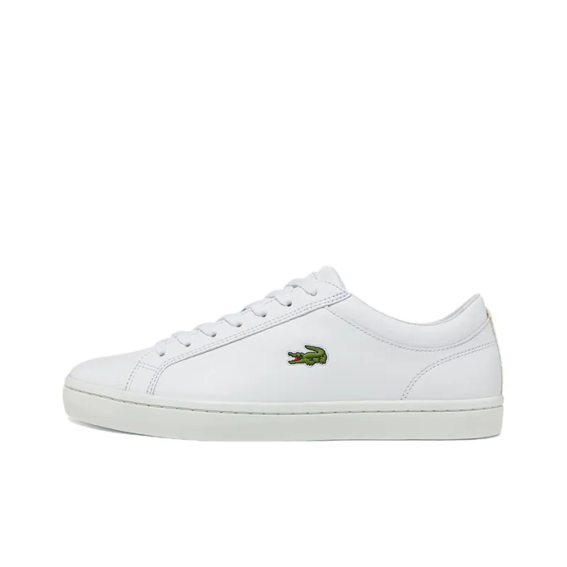 LACOSTE Low-Top Skateboard Shoes Men's White-0