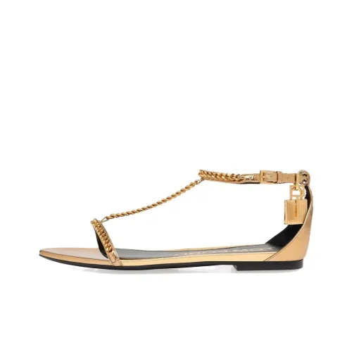 TOM FORD One Strap Sandals 0.5cm Women's Gold