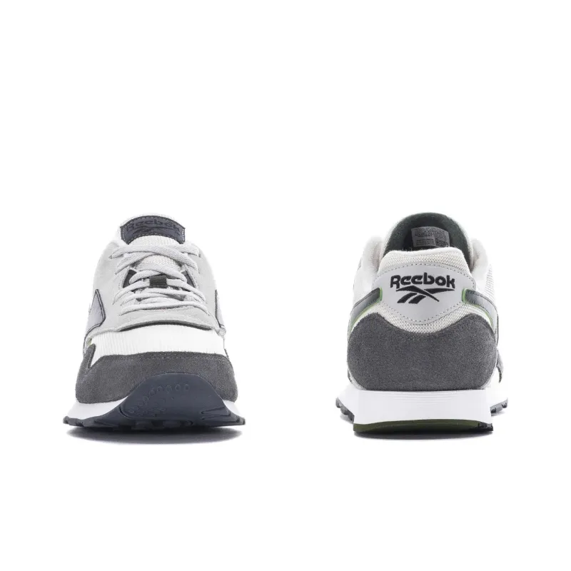 Reebok Classic Leather Cushioning Breathable Low Top Running Shoes Unisex Light Gray-3