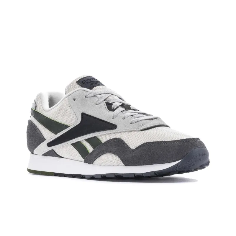 Reebok Classic Leather Cushioning Breathable Low Top Running Shoes Unisex Light Gray-2
