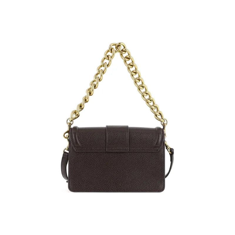 VERSACE JEANS COUTURE Polyurethane Portable Crossbody Bag, Shoulder Bag Women's Brown-3