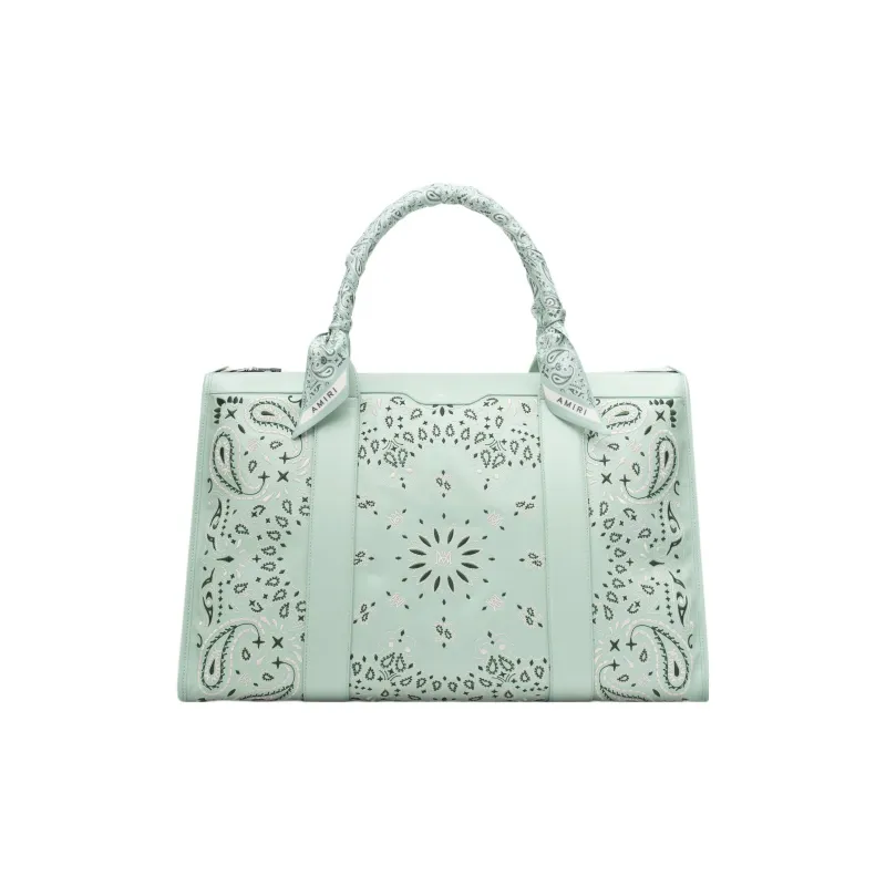 AMIRI Nappa Leather Shoulder Bag Crossbody Bag Handbag Regular Unisex Frost Green-0