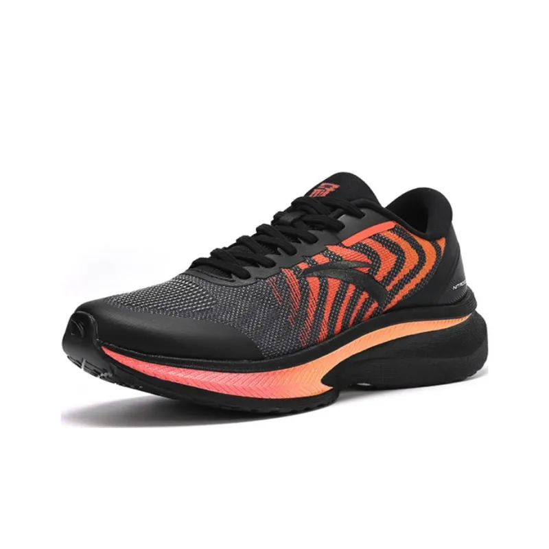 Anta Champion Running Shoes 2nd Generation Low-Top Running Shoes Men's Black Orange-2