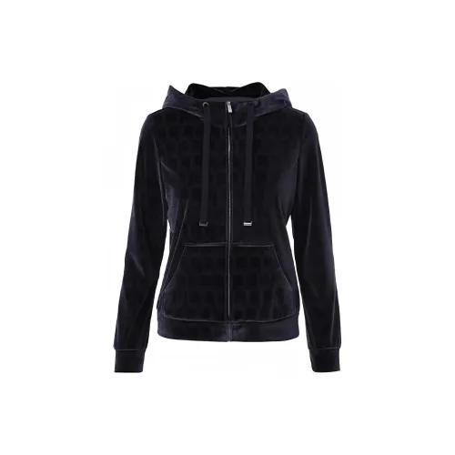 XII BASKET Velvet Jackets Women's Navy Blue