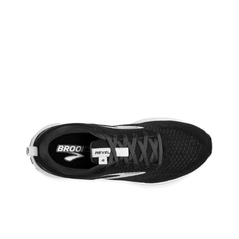 Brooks Revel 4 Cushioning Lightweight Low-Top Running Shoes Women's Black-2