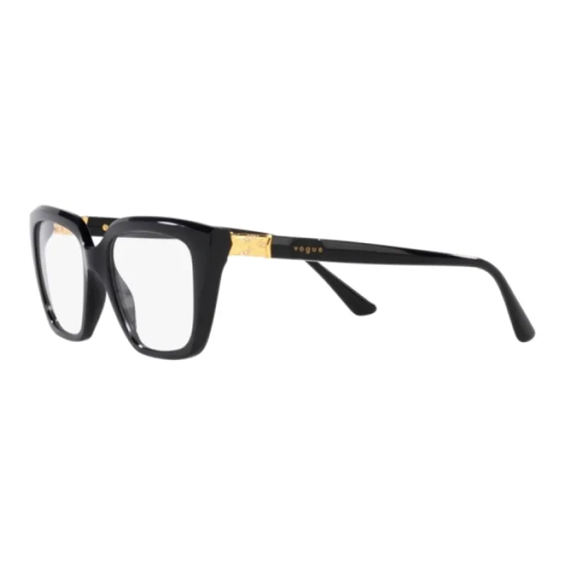 VOGUE Plastic Irregular Shape Sunglasses Women's Black-4