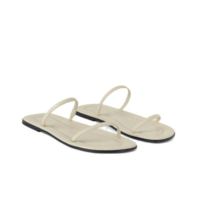 TOTEME Slide Slippers Women's Beige-2