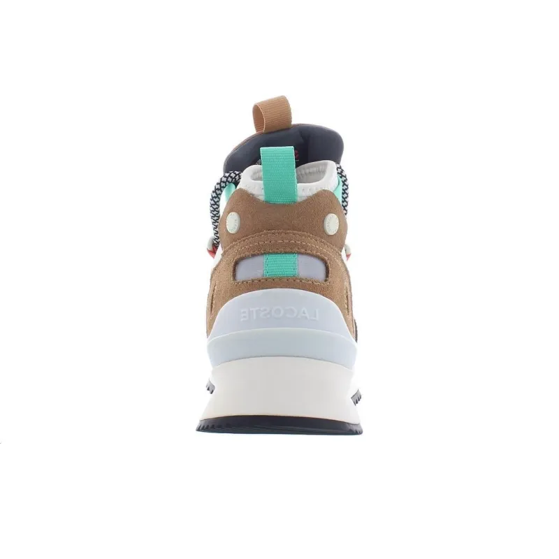 LACOSTE High Top Casual Shoes Women's Umber-3