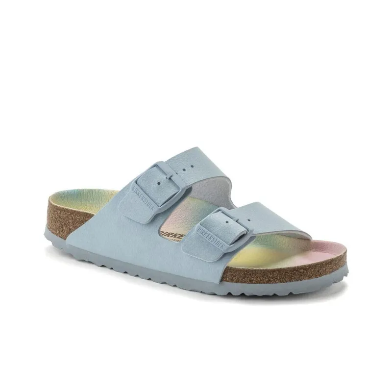 Birkenstock Arizona Vegan Slide Slippers Unisex Sky Blue-3