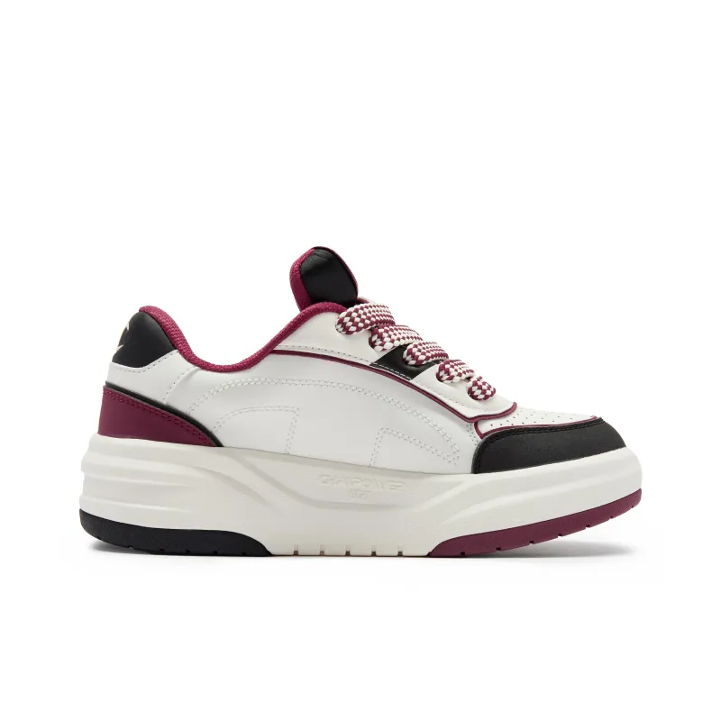 Champion Low Top Skateboard Shoes Unisex Dark Red-1