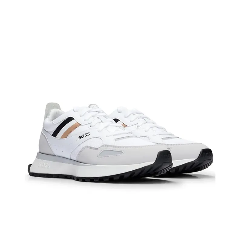 BOSS Striped Lace-up Sneakers-2