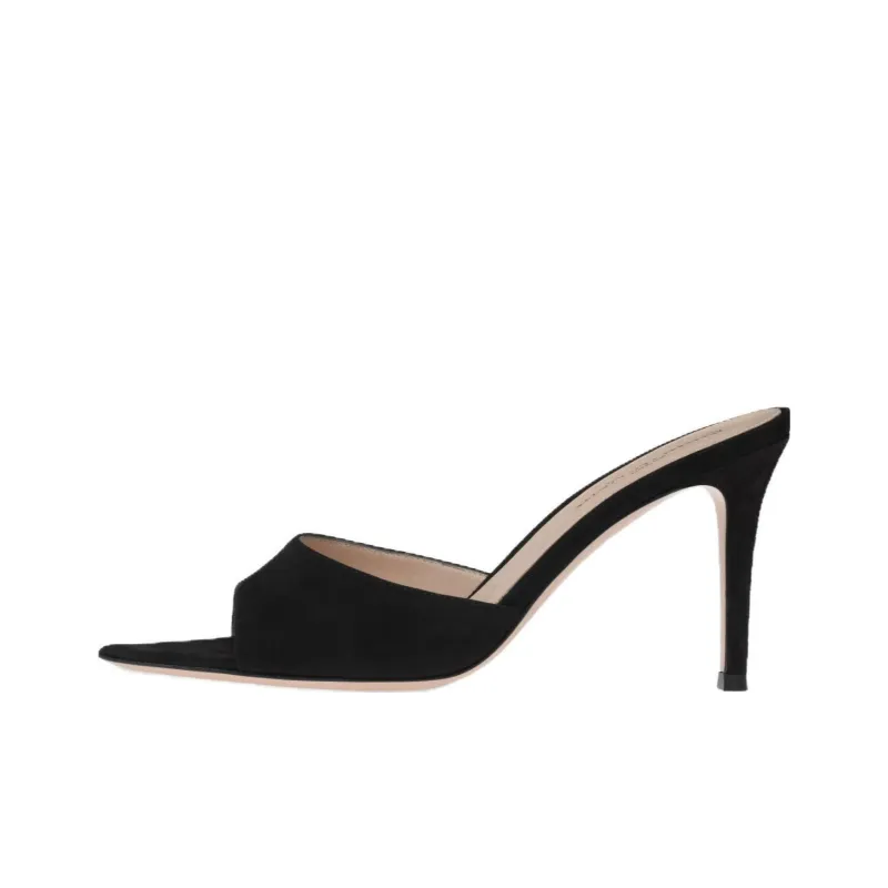 GIANVITO ROSSI Elle 85mm Suede Mules-0