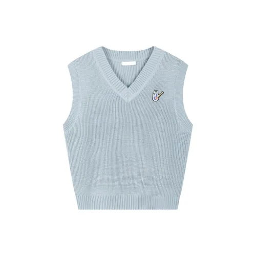 Bosieagender Vests Unisex Gray Blue