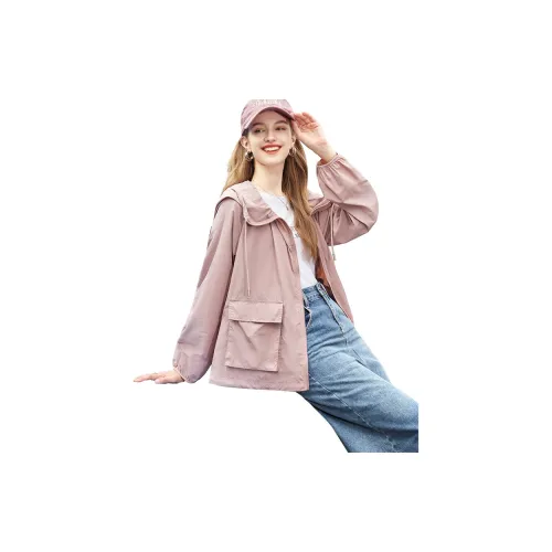 TOUCH Cropped Coats Women's Pink