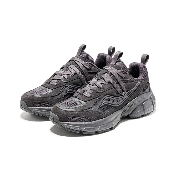 Saucony 2K CAVALRY Slip Resistant Cushioning Low Top Casual Running Shoes Unisex Dark Gray-2