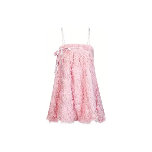 Girly Fancy Club Slip Dresses Women's Pink