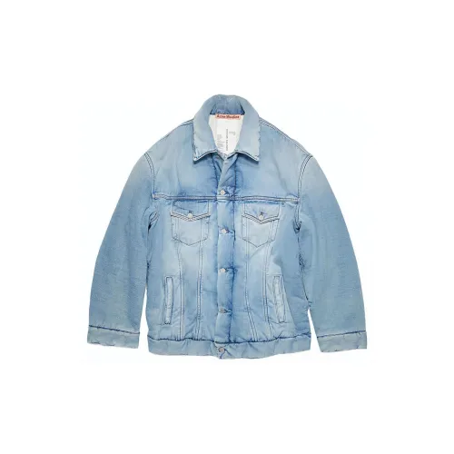 Acne Studios Denim Jackets Unisex Light Blue