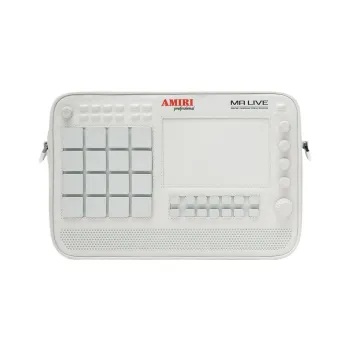 AMIRI Leather Drum Machine Bag Small Square Bag Shoulder Bag Crossbody Bag Regular Men's White