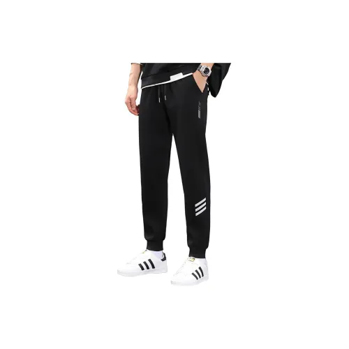 DEERWAY Knitted Sweatpants Men Black