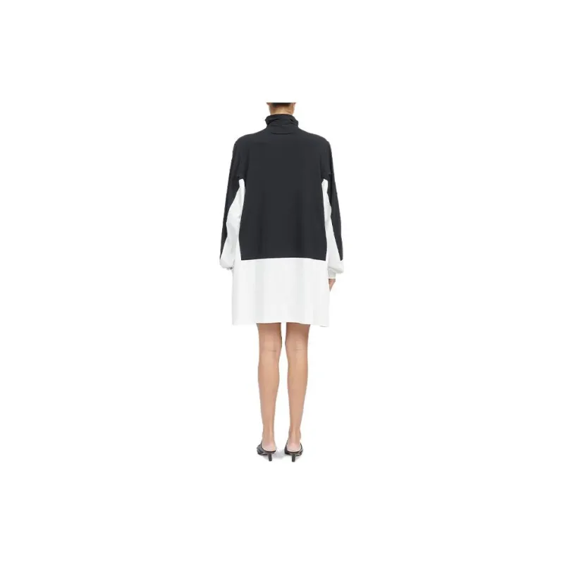 MM6 Maison Margiela Long Sleeved Dresses Women's Black/White-1
