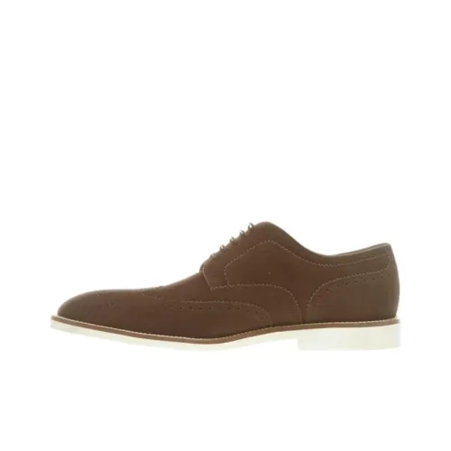 HUGO BOSS Dress Shoes Men Low-Top Brown