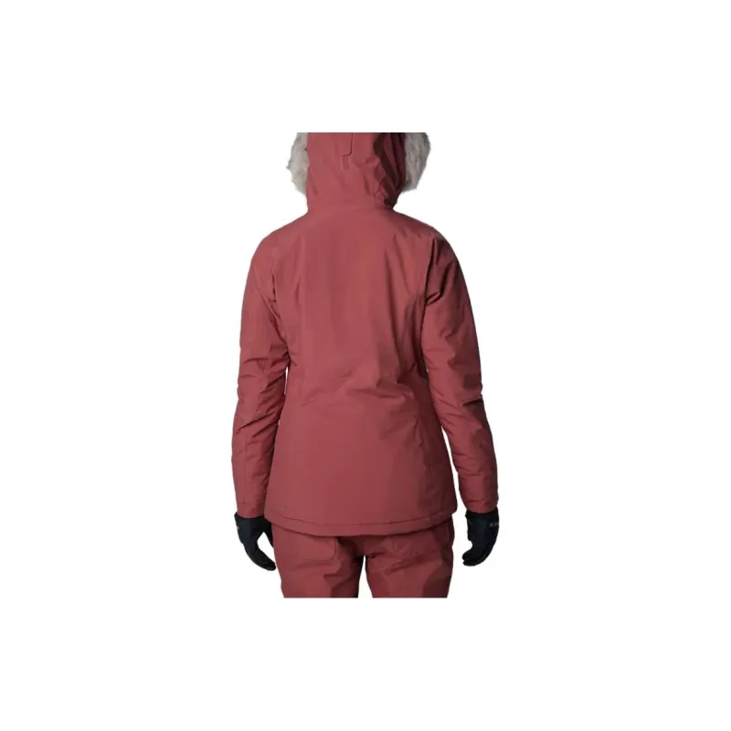Columbia Puffer Jackets Women's Dark Red-1