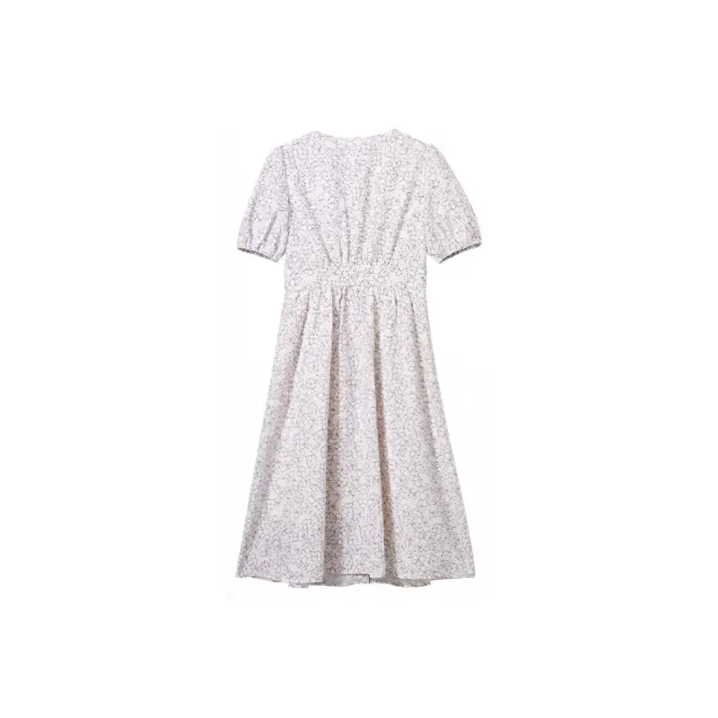 XIANGYING Short Sleeved Dresses Women's Purple-1
