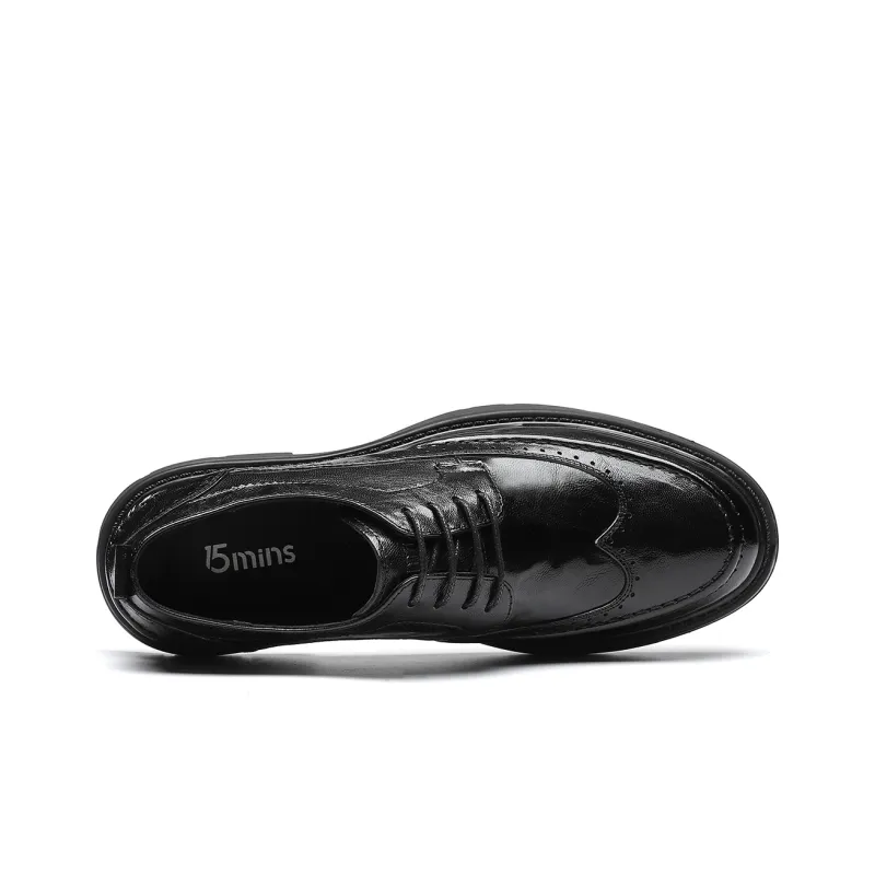 15 MINS Dress Shoes Wedding Shoes Men's Black-3