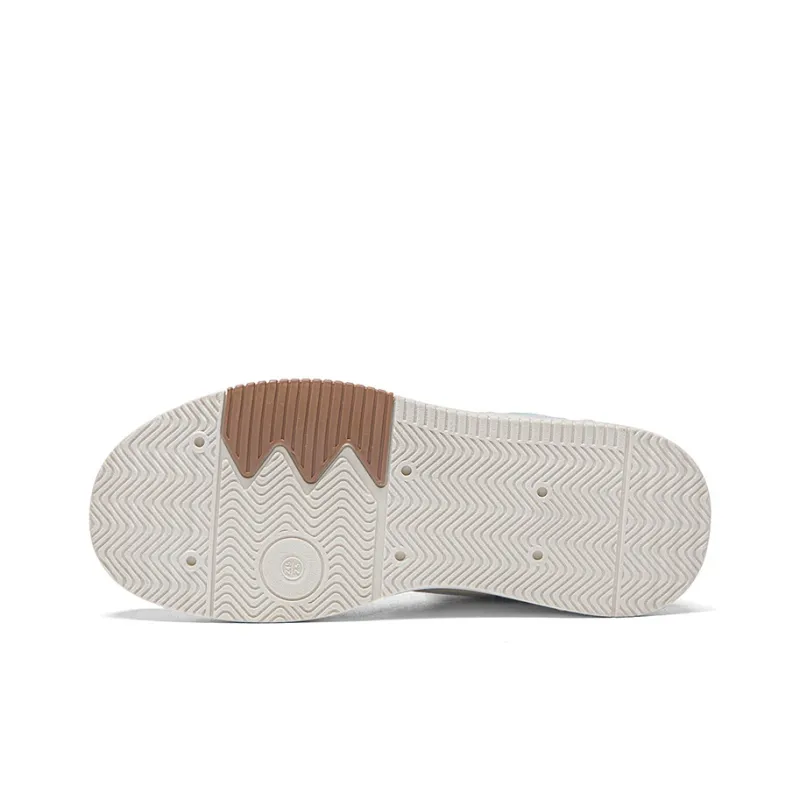 Warrior Thickened And Fleece Lined Cotton Blend Warm High Top Skateboard Shoes Men's Beige-4