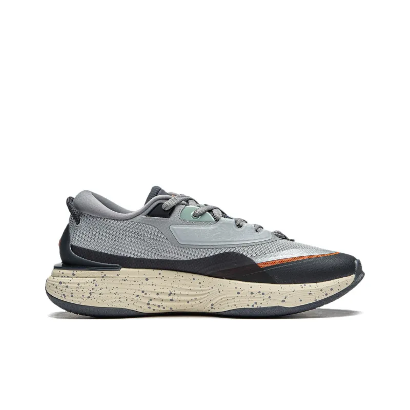 LINING Soft Warm Fleece Sneakers 'Grey Orange'-1